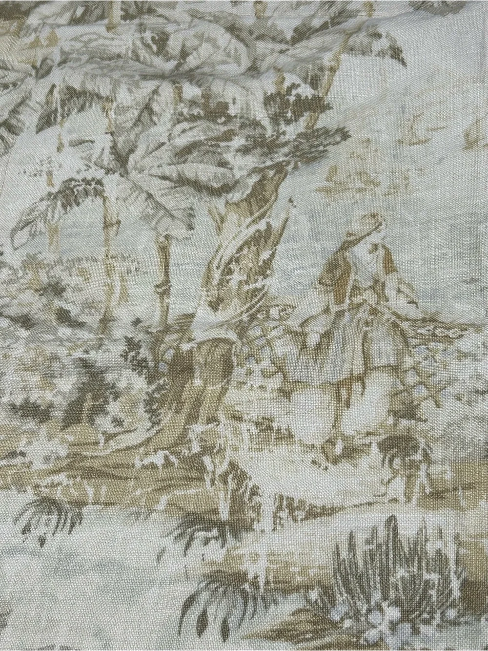 Vintage Legacy Toile Linen Blend Pillow Sham Swt